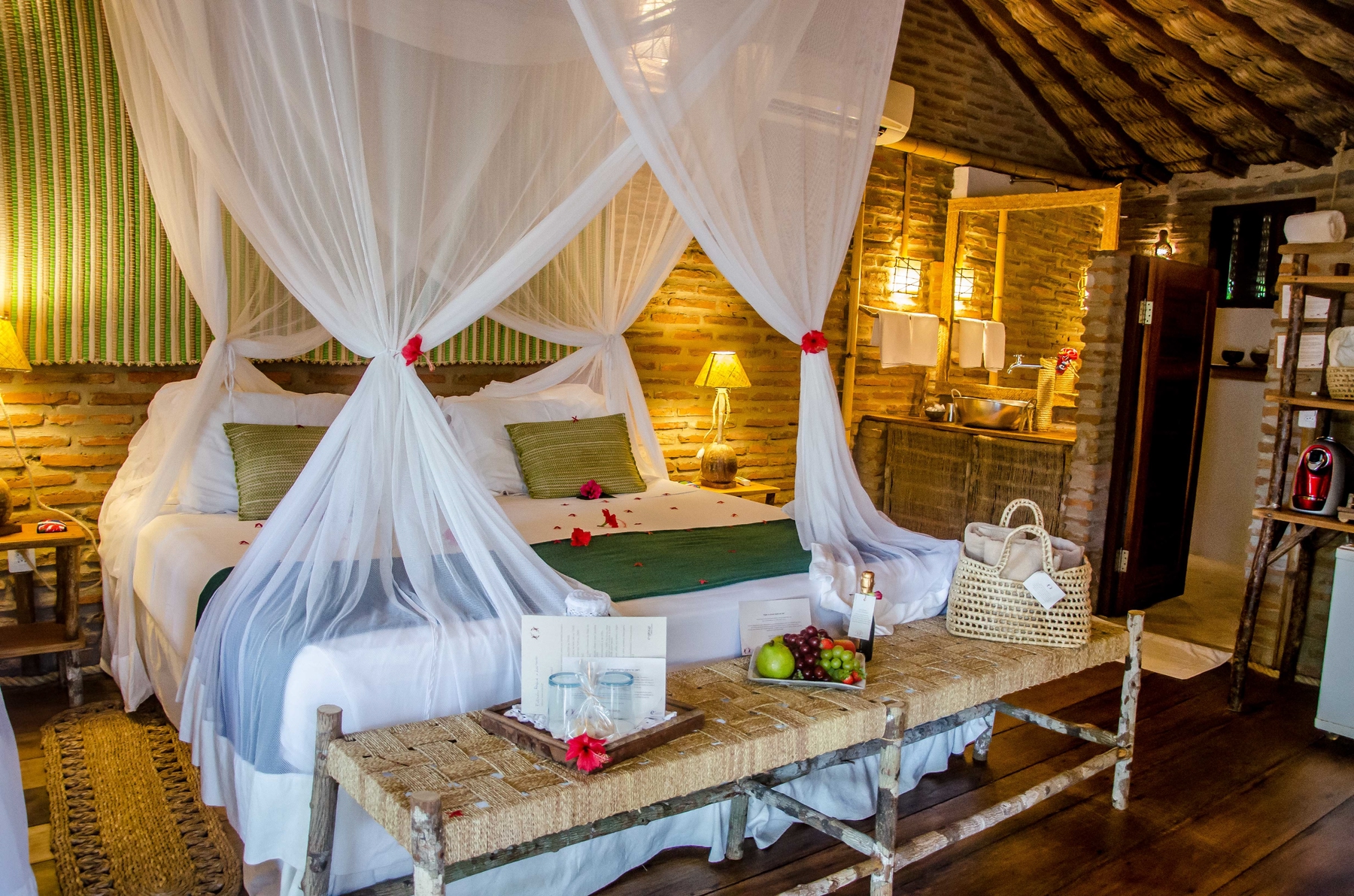 Quarto aconchegante da Vila Kalango, uma das melhores pousadas em Jericoacoara