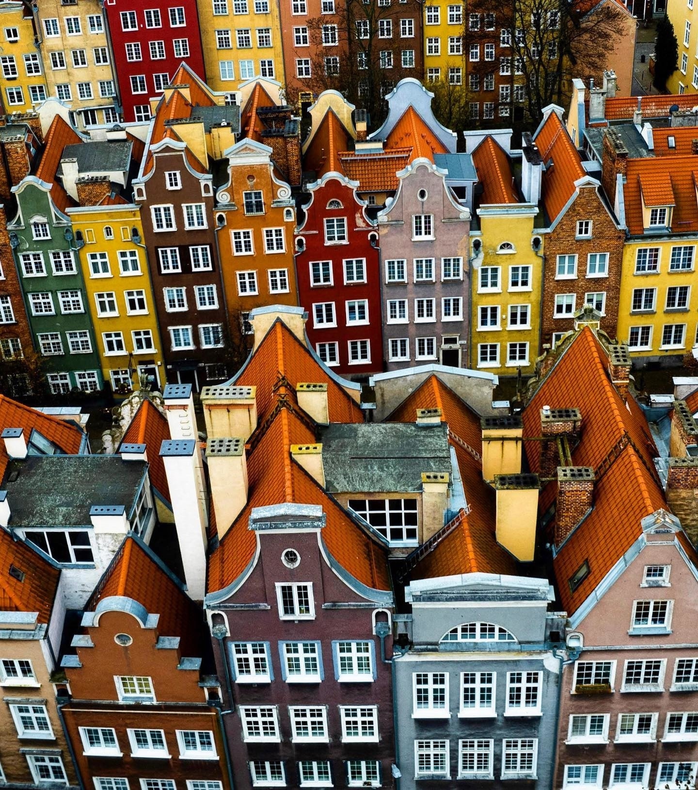 Danzig in der Nähe von Kolberg aus der Vogelperspektive