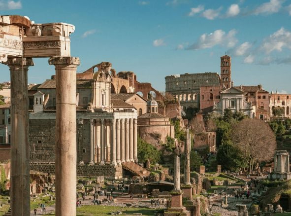 Roman Forum ruins in Rome