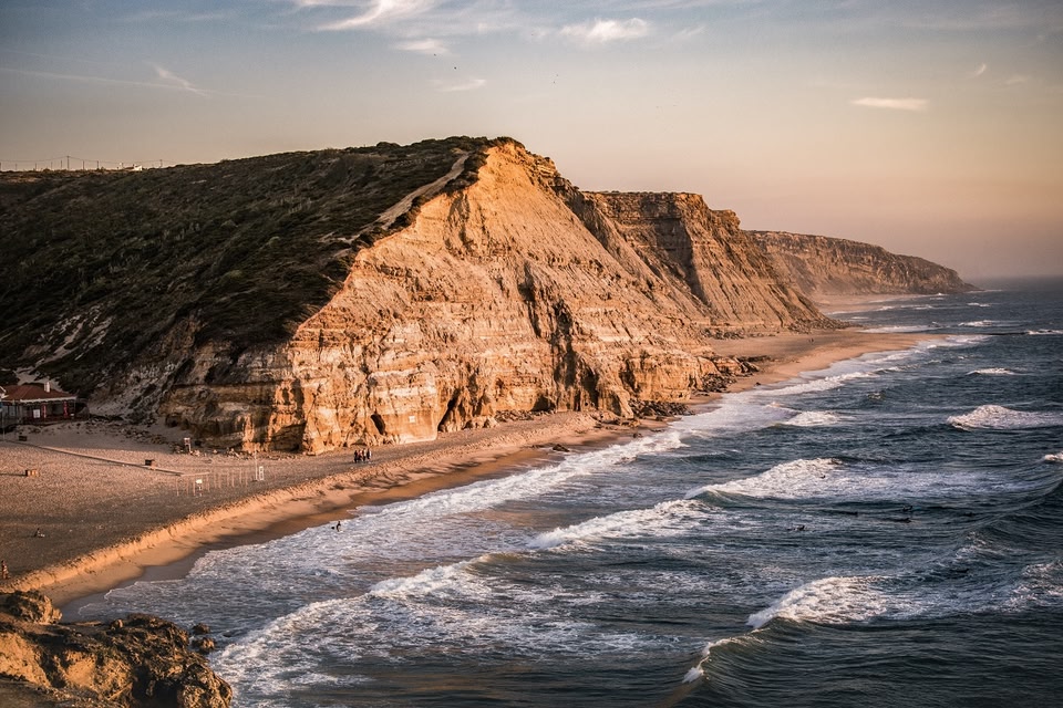 seaside cliffs in Ericeira, Portugal.