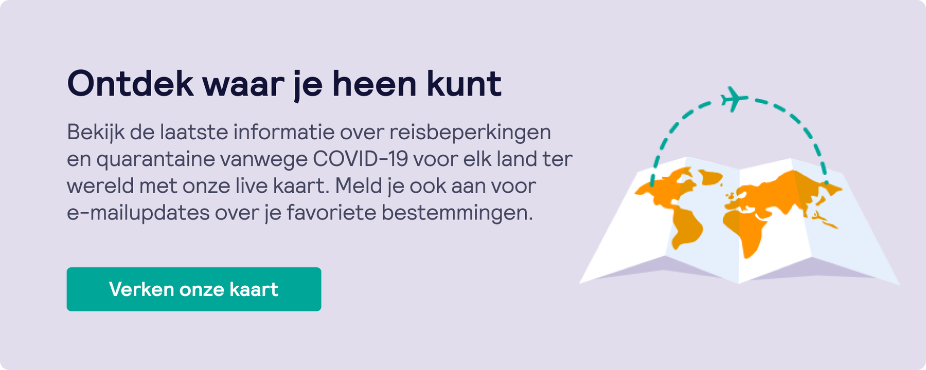 Ontdek waar je heen kunt illustratie Skyscanner