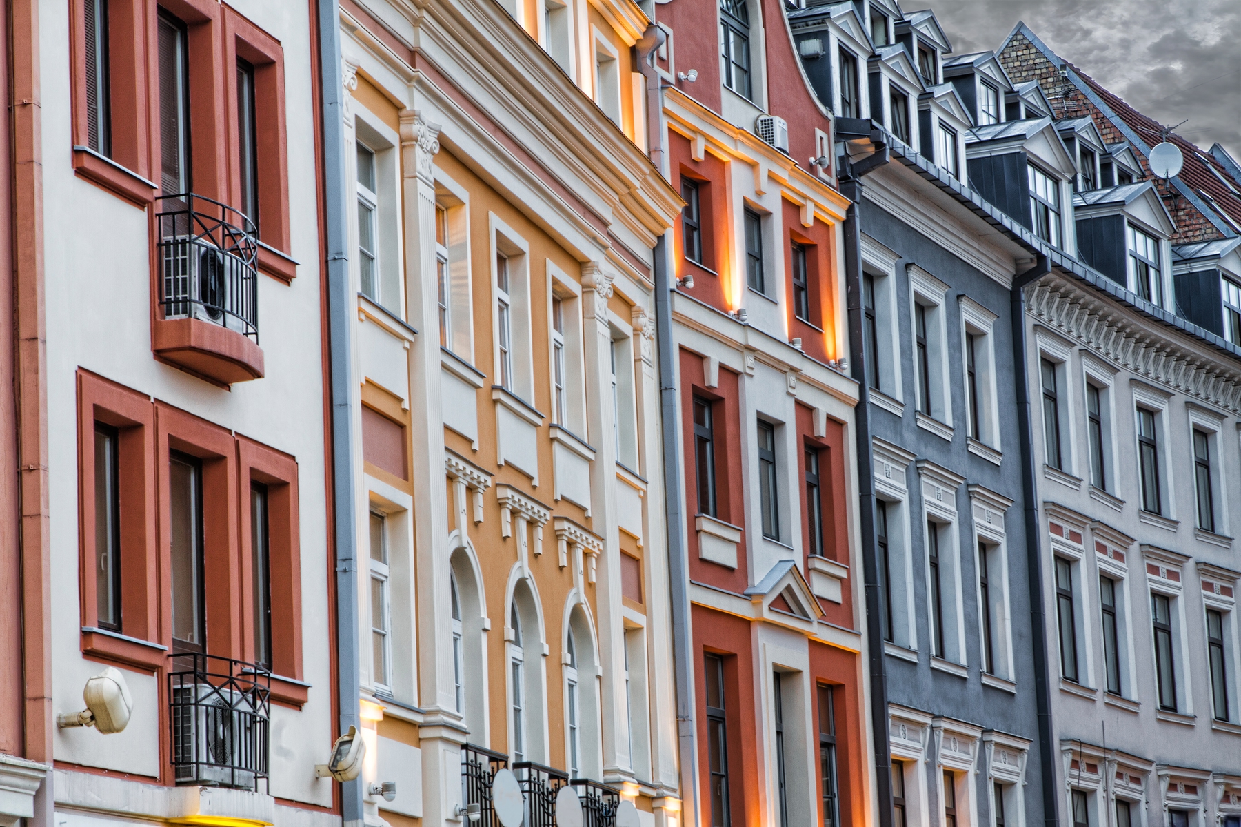 art nouveau architecture in riga, latvia, a city in Central Europe