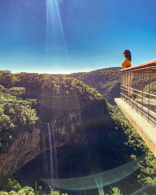 Vista da Cascata do Caracol