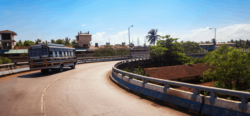 Bus driving in Goa