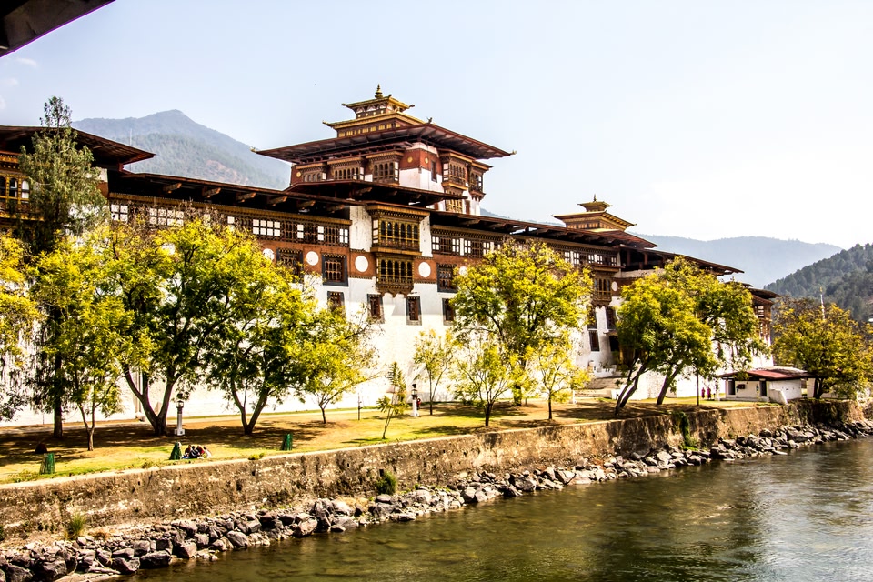 Sehenswürdigkeiten Bhutan: Kloster Punakha Dzong, Punakha