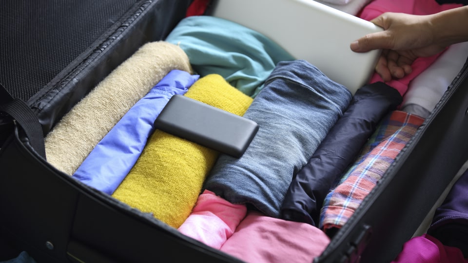 Effizient verpacktes Gepäck