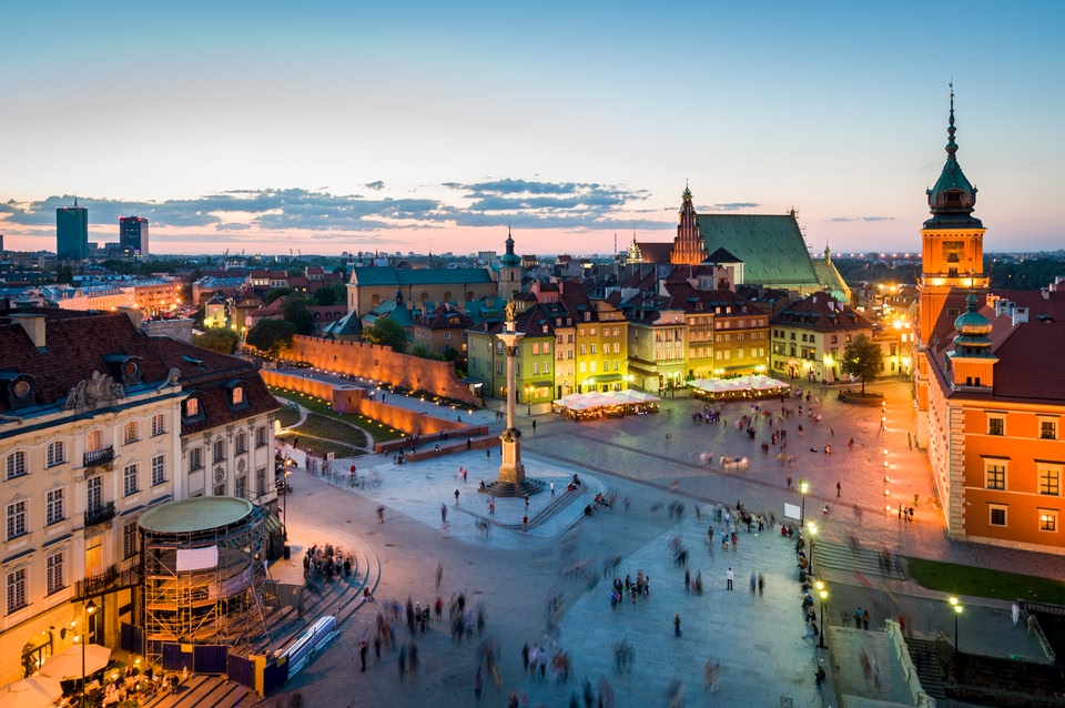 Jesień w Polsce w miejskim stylu
