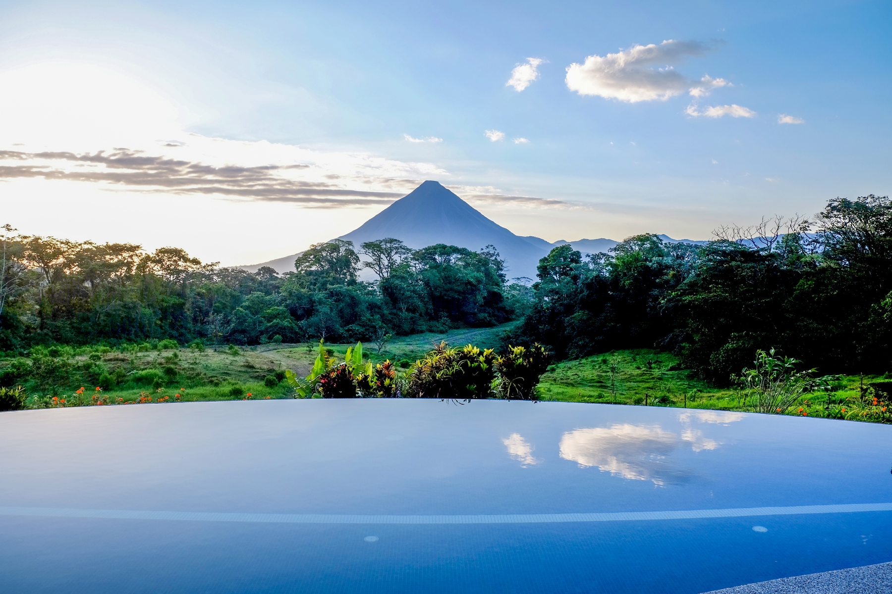 Reflection of Arenal Volcano, Costa Rica