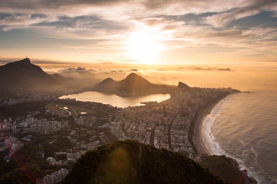 A beautiful overlooking view of Rio