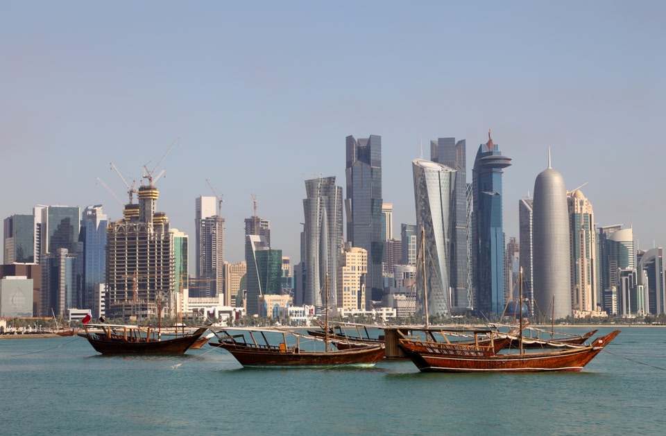 Dhau-Rundfahrt zum Sonnenuntergang in Corniche, Doha, Qatar