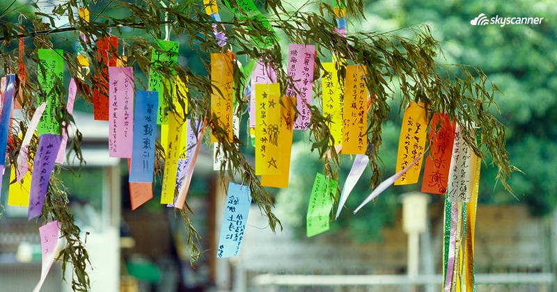 คำอธิษฐานในเทศกาลทานาบาตะ กรุงโตเกียว ประเทศญี่ปุ่น