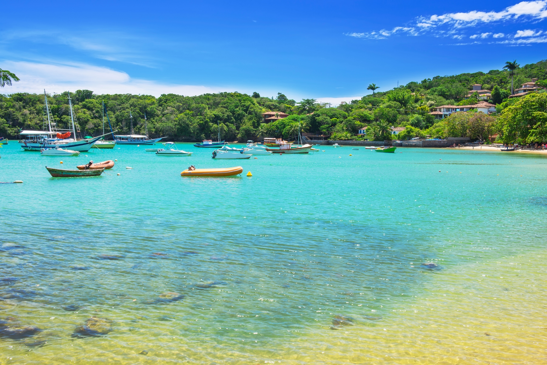Praia em Búzios, no Rio de Janeiro