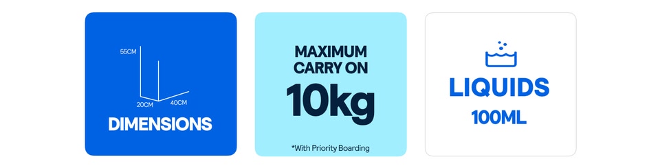 Ryanair cabin baggage size and weight limits