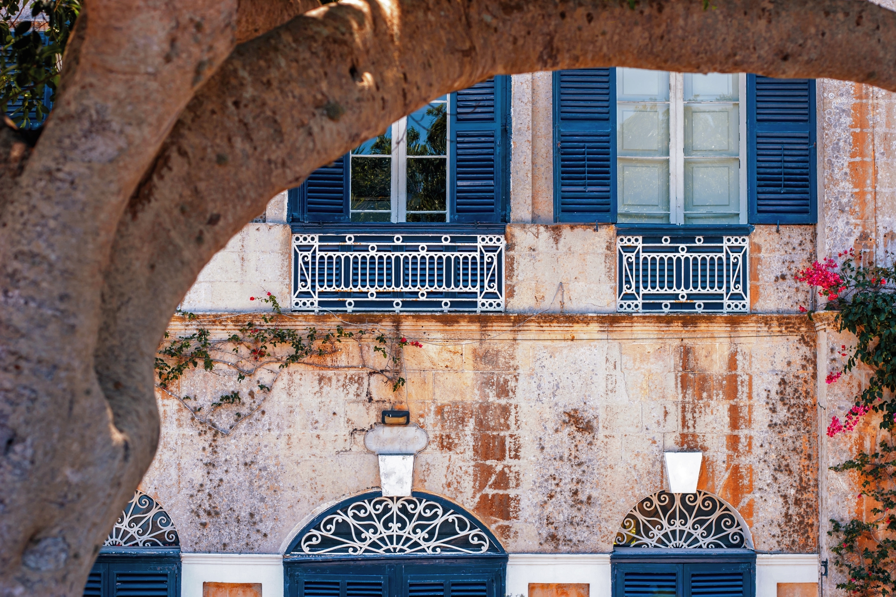 Old city walls in Malta