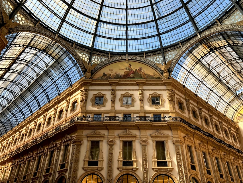 Roof of a galleria in Milan