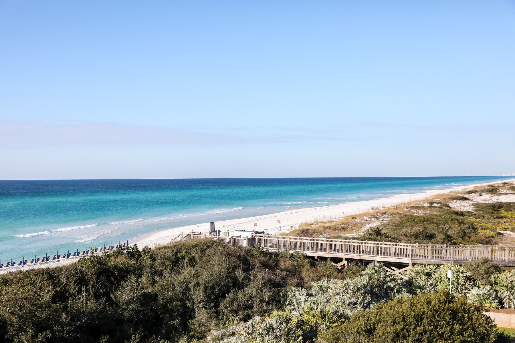 Balcony view from WaterColor Inn in Florida