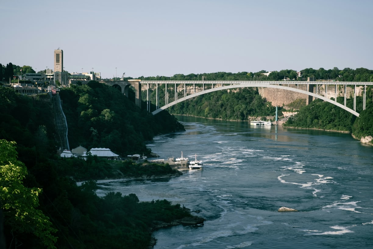 Line Boder Feature Crossing the Canada-Michigan border | Skyscanner Canada