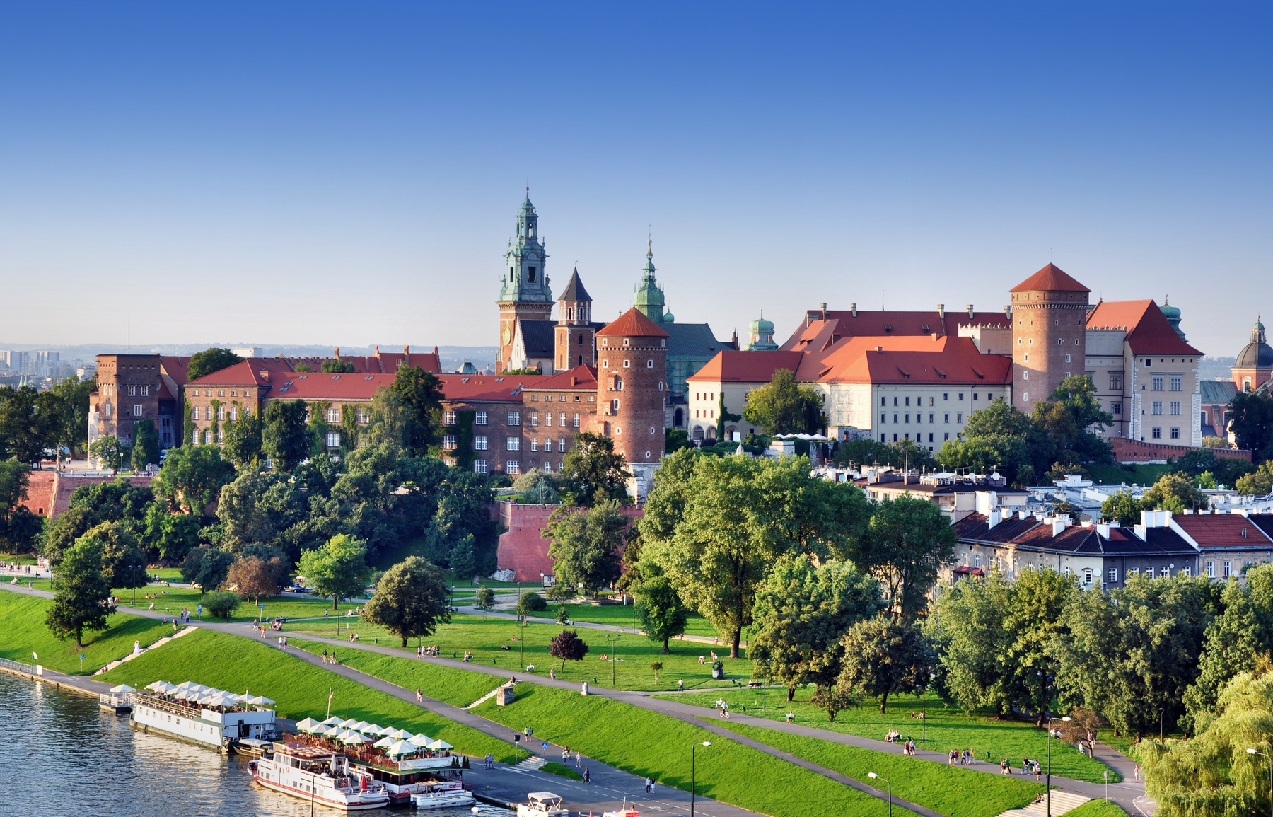 krakow old town by the river