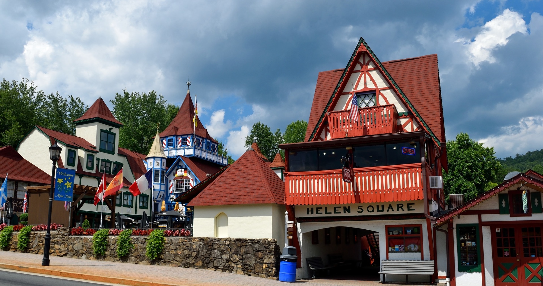Bavarian-style building in Helen, Georgia