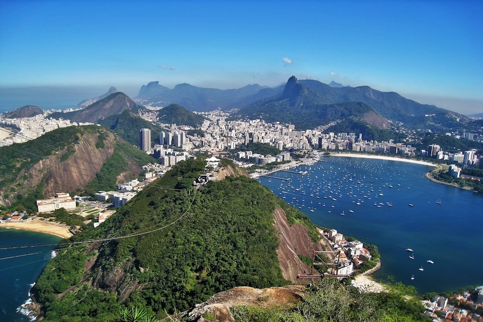 Waar is het warm in februari? Uitzicht Suikerbroodberg Rio de Janeiro