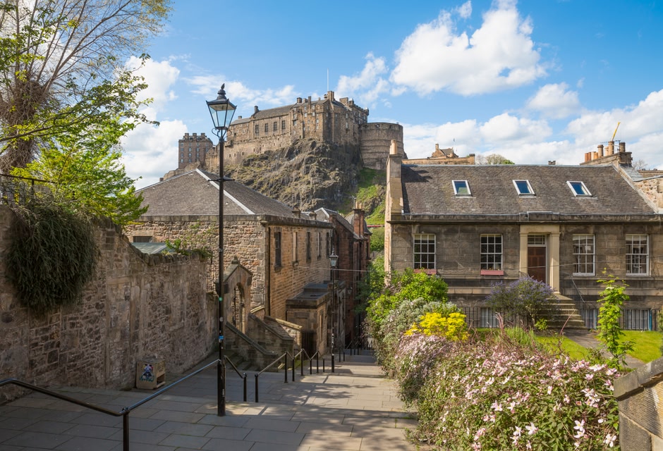 Blick auf Edinburgh Castle