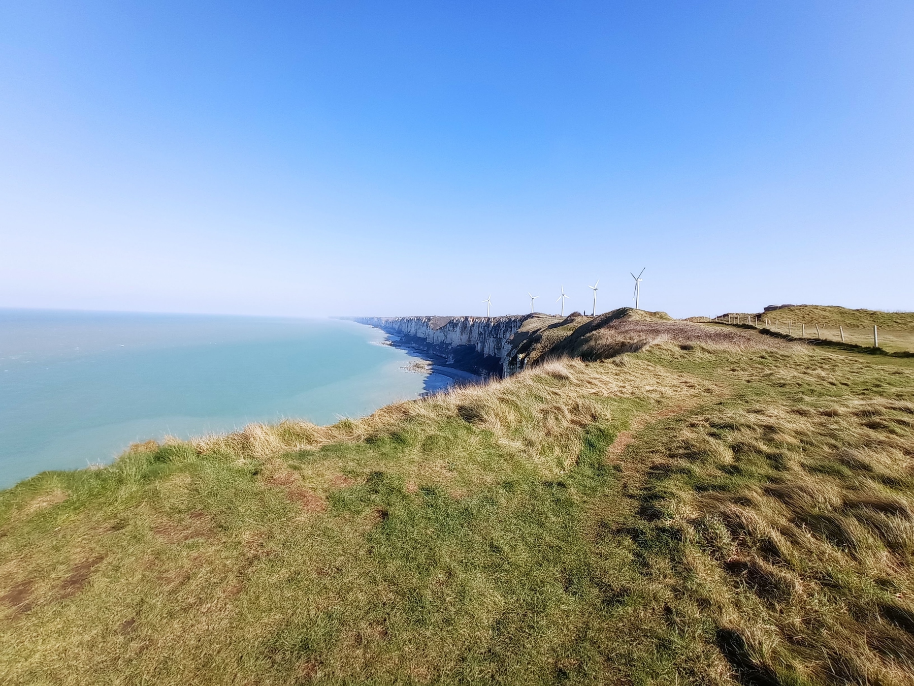 Die idyllische Küste in der Normandie