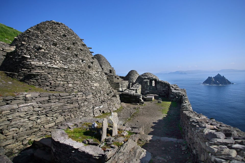 Skellig Michael, the filming location for Star Wars in Ireland