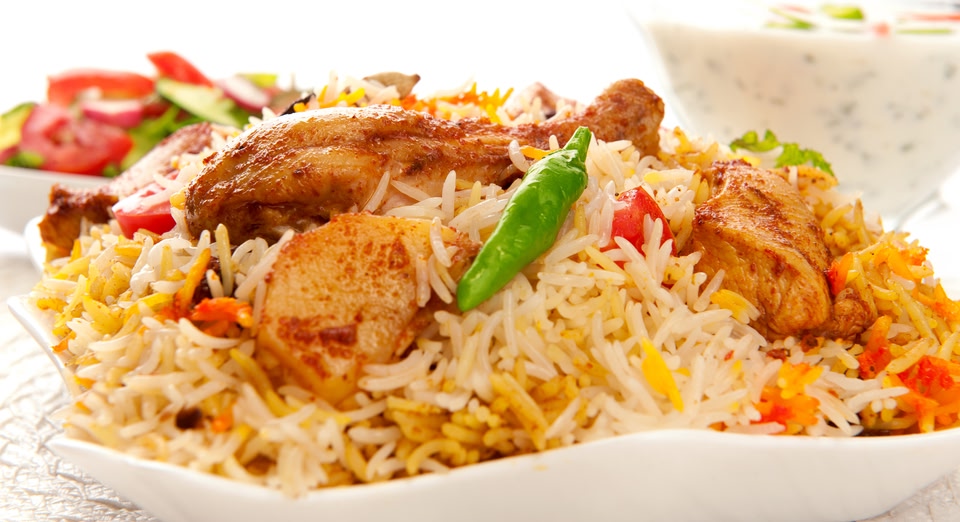 Biryani with chicken