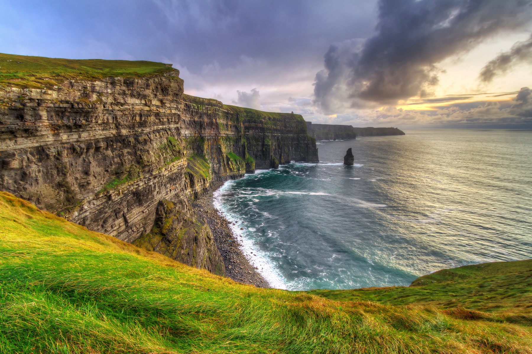 Cliffs of Moher in Ireland, one of the best places to travel alone.