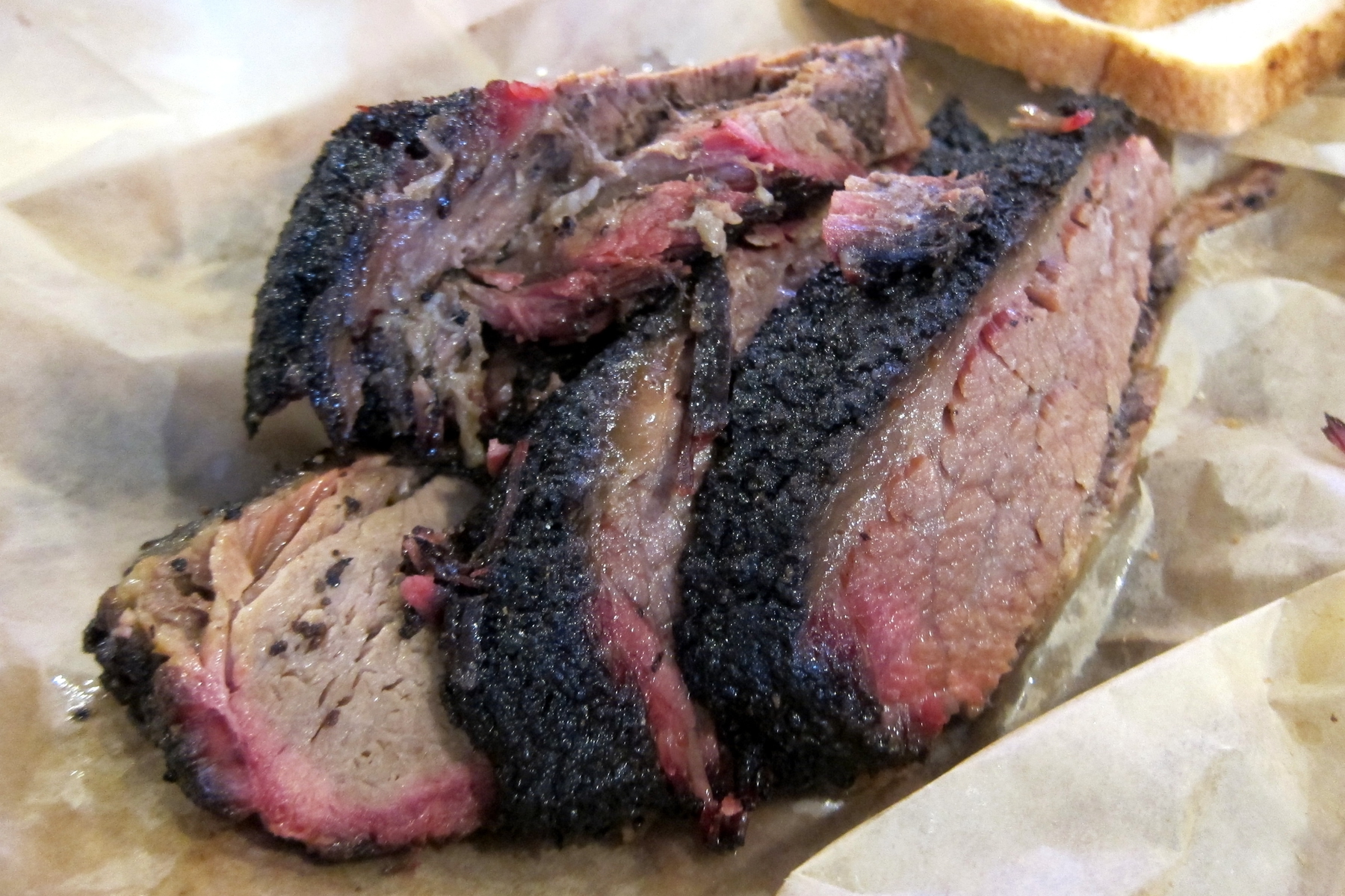 brisket at Franklin's Barbecue in Austin, Texas