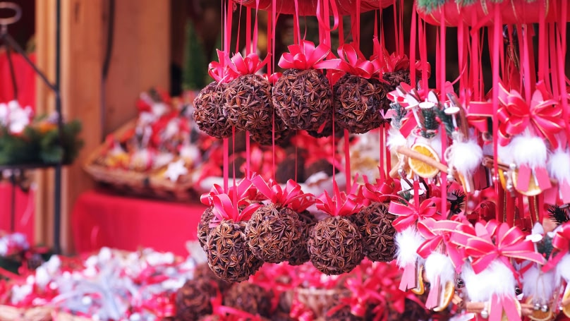 delle decorazioni natalizie