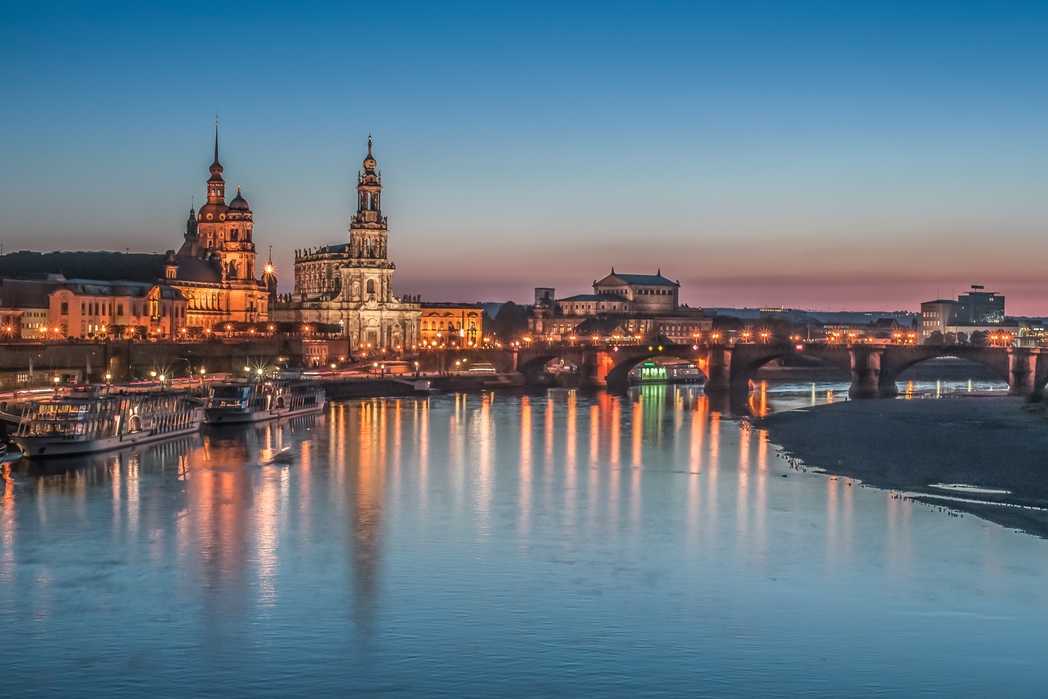Dresden at sunset