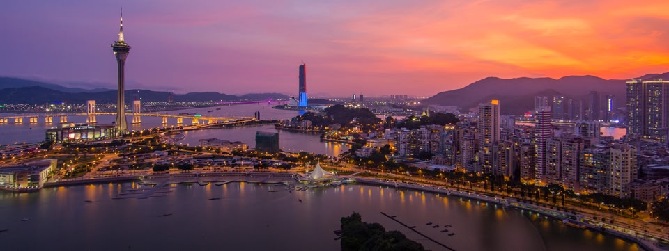Macao skyline at night