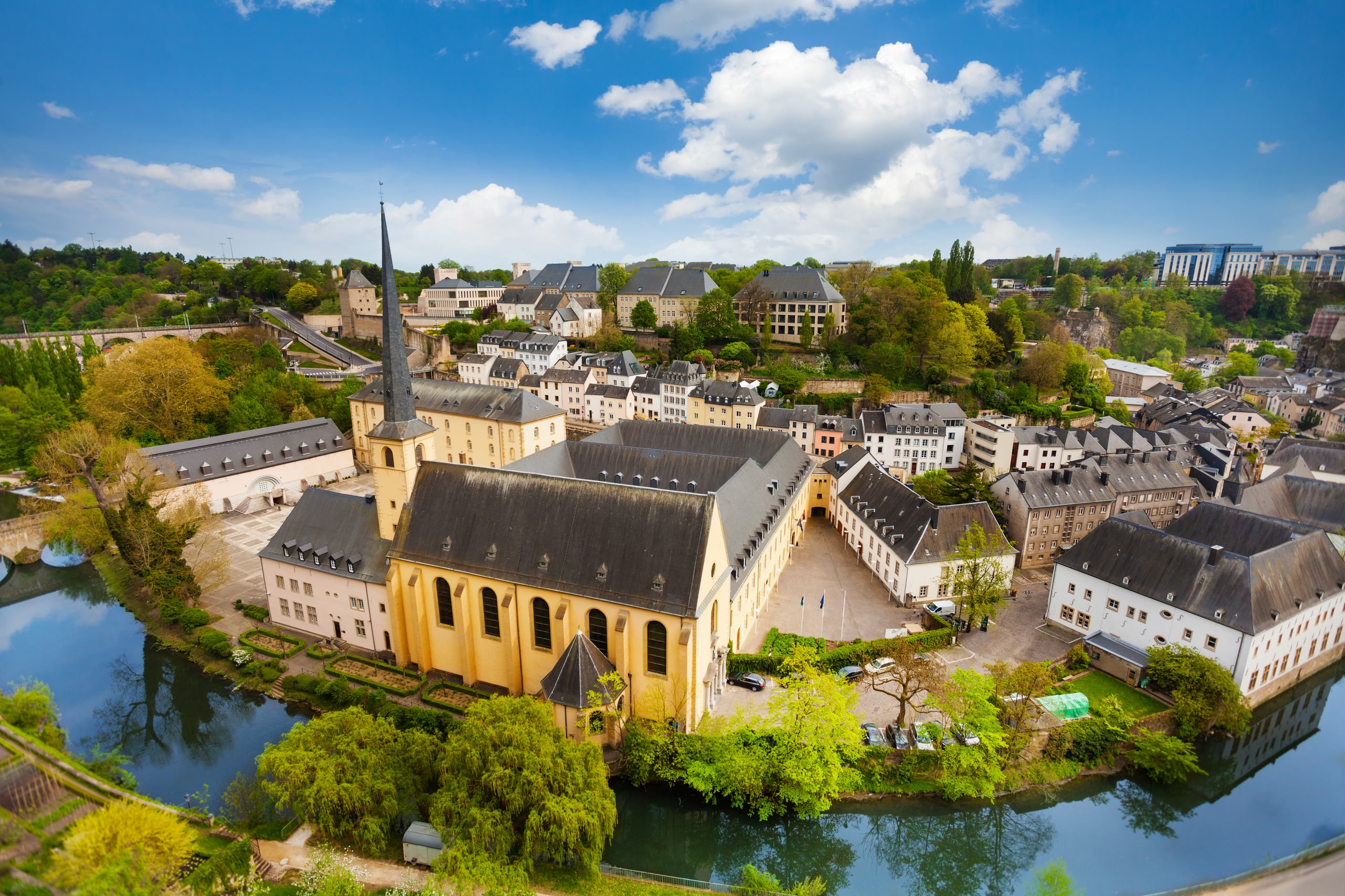Aerial view of Luxembourg