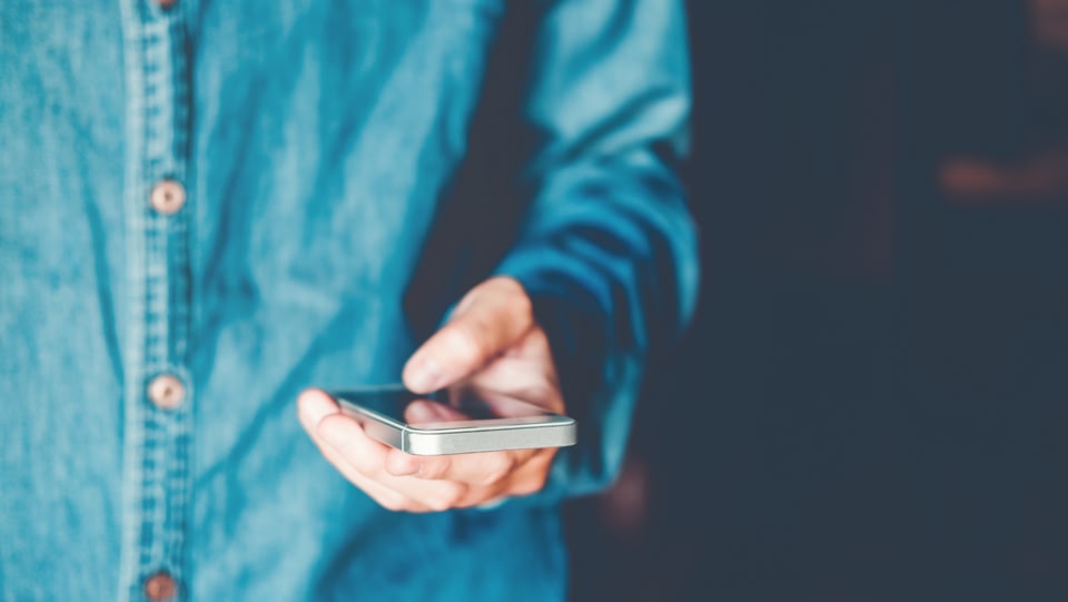 Person using travel apps