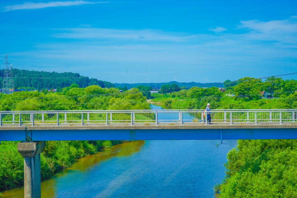 Akita City fresh green in Akita
