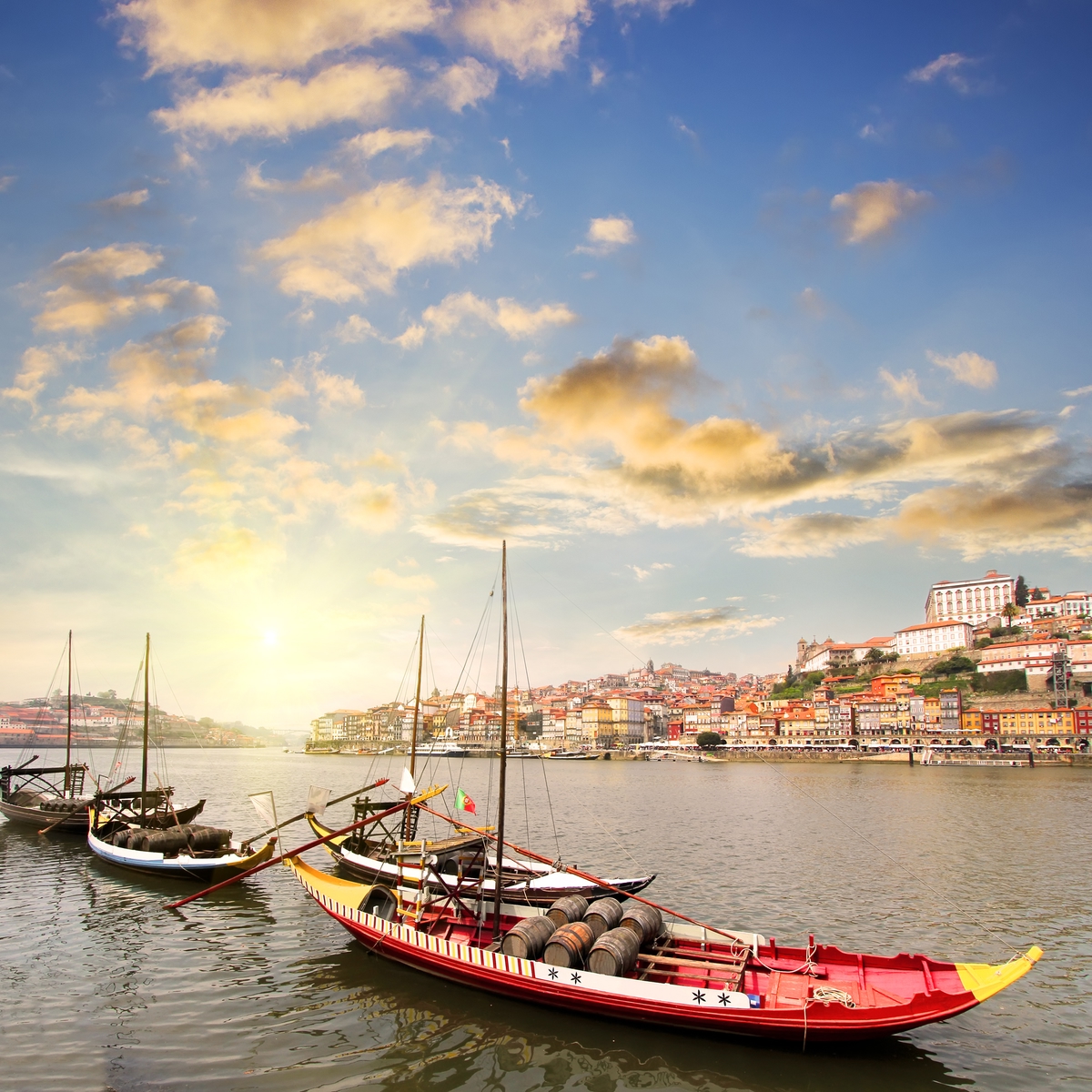 Traditional boats on River Douro, Portugal