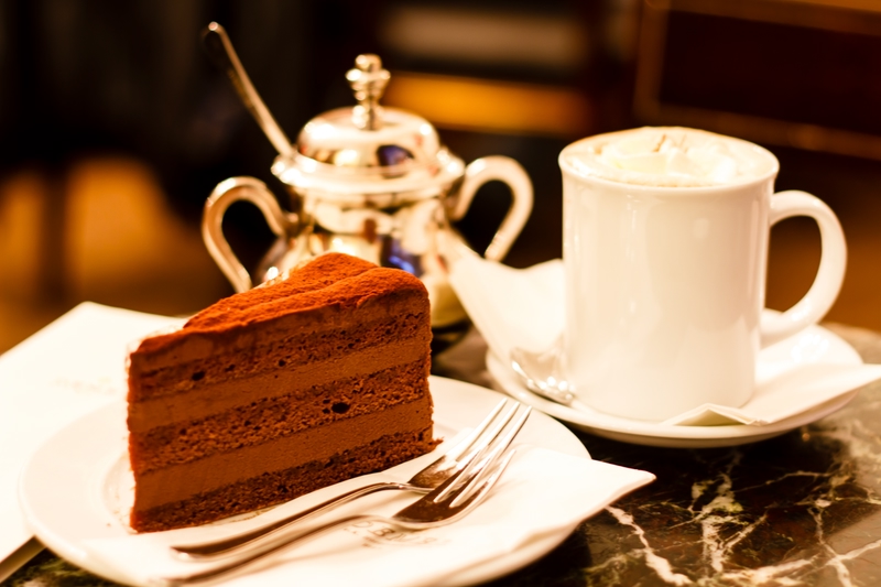 cake and coffee