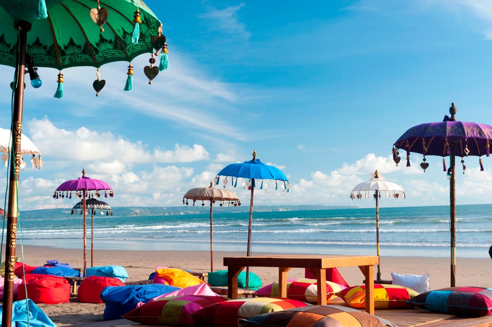 Kuta Beach in Bali summer