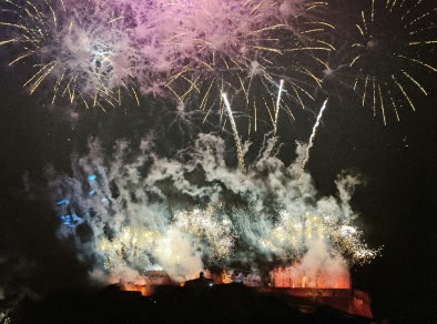 fuochi d'artificio ad Edimburgo