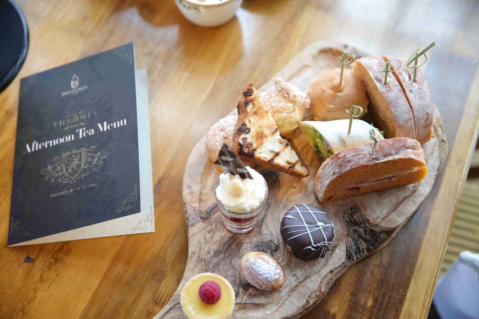 Afternoon tea at Ballygally Castle.