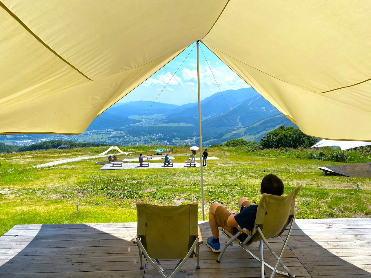 長野県　白馬村　白馬岩岳マウンテンリゾート　展望ピクニックラウンジ
