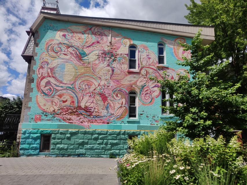 Street art in Plateau, Montreal.