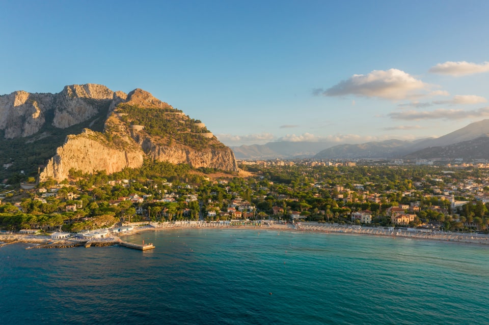 Views of the Teatro Antico di Taormina, an ancient Greco-­Roman theatre, overlooking the sea