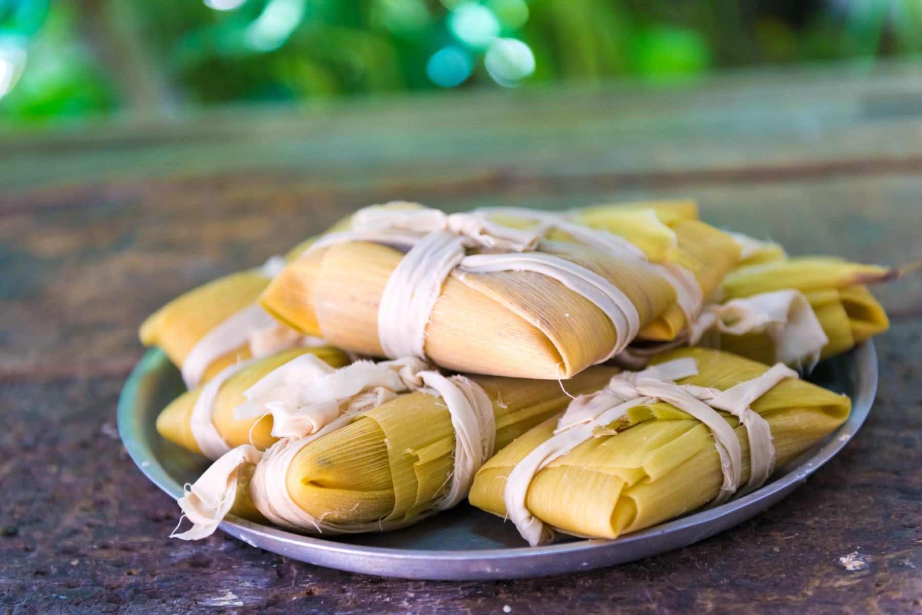 Repas typiquement Mexicain, "tamale"