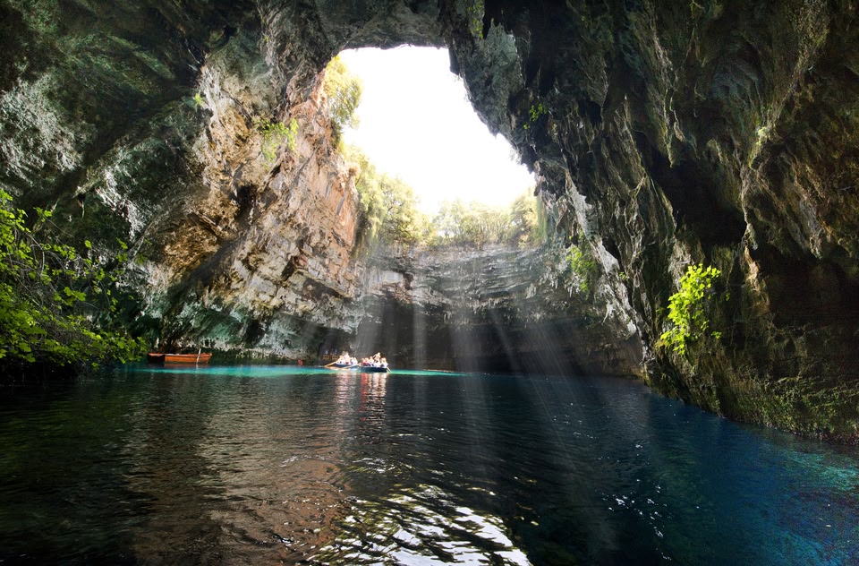 Melissani Lake Cave, on Kefalonia
