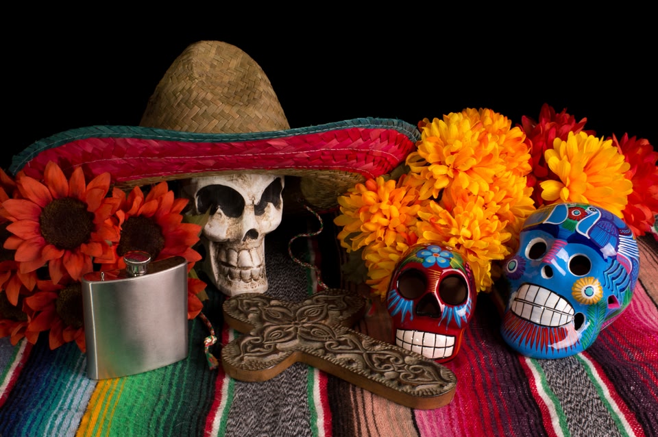 Sobrero and other Day of the Dead memorabilia