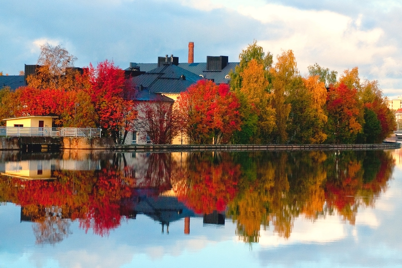 rio oulujoki en finlandia