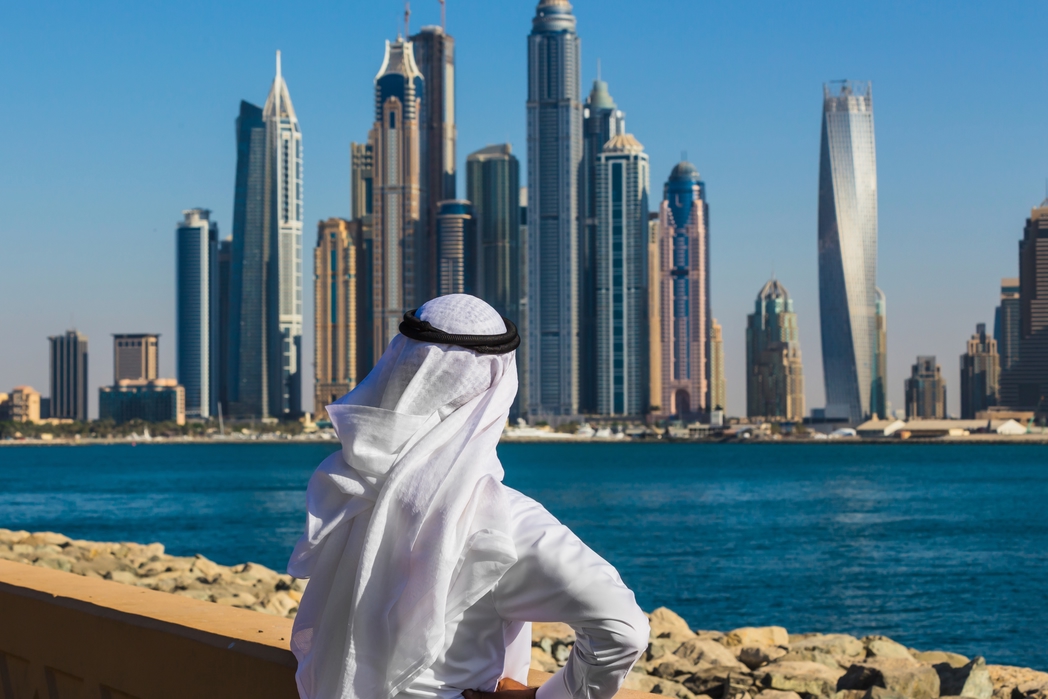 A UAE local looks at the skyscrapers