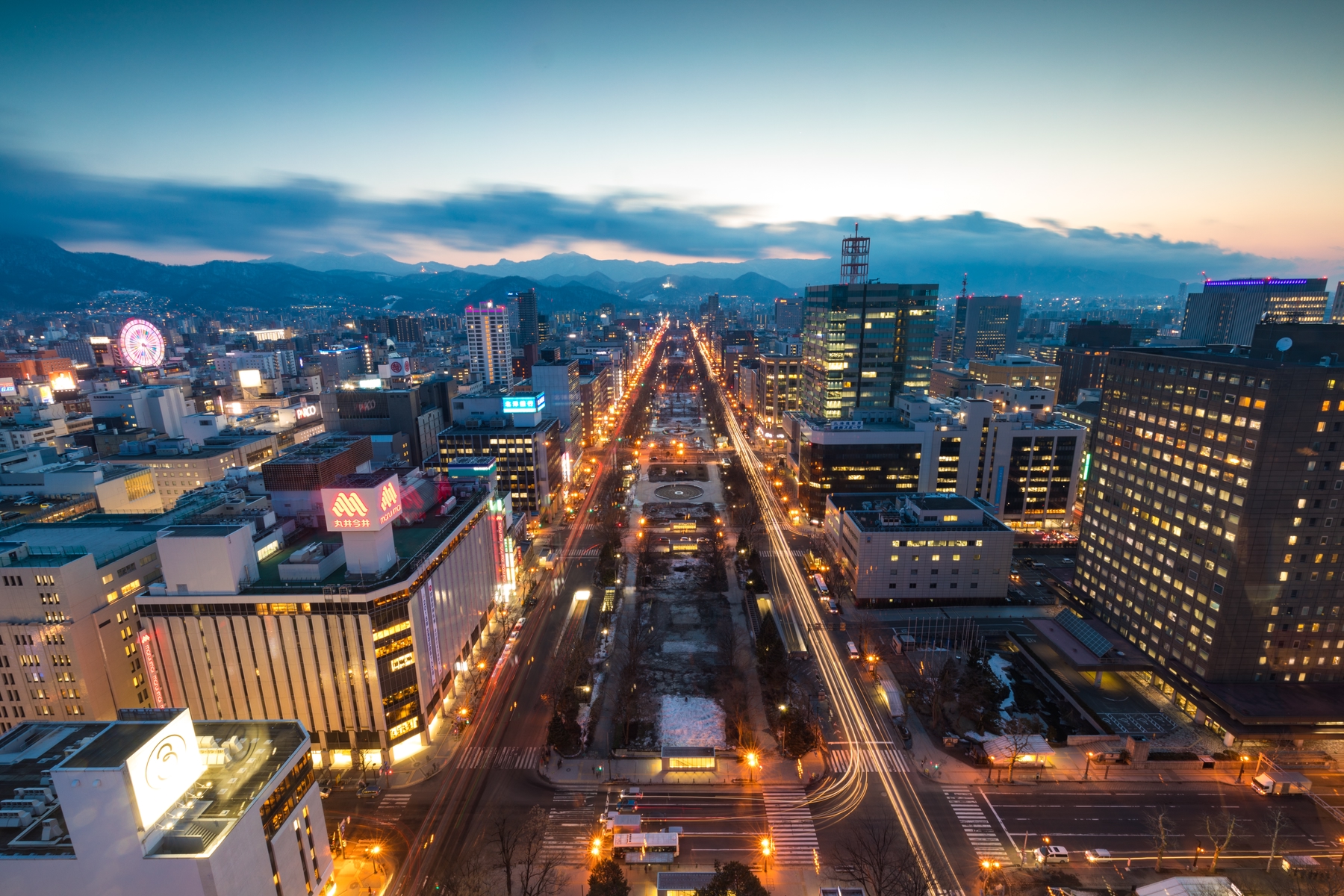 sapporo japan nightscape